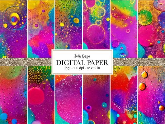 Download Colorful Abstract Textures Digital Paper - Textures Collection