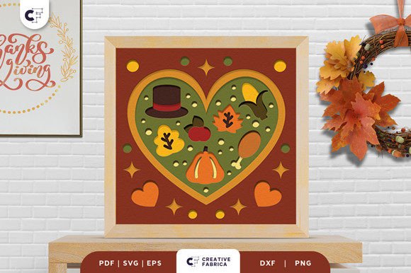 Download Heart Shaped Thanksgiving Paper Cut - Paper Collection