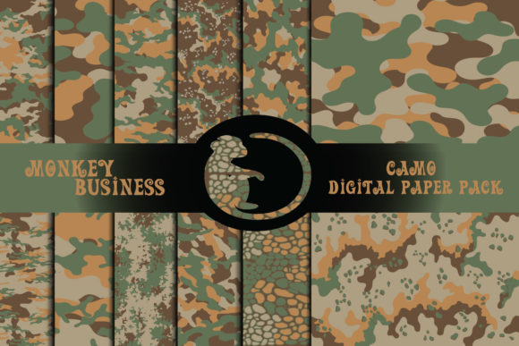 Download Army Camo Digital Paper Pack - Digital paper Collection