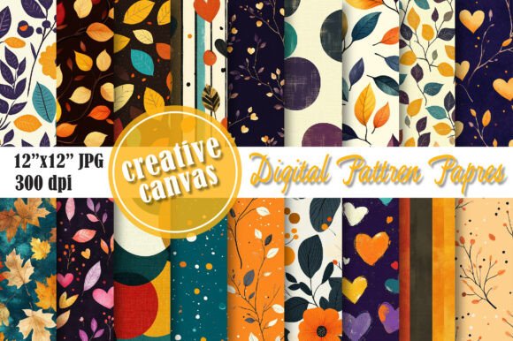 Download Autumn Digital Paper Bundle - Digital paper Collection