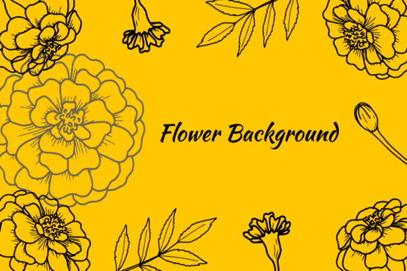 Download Modern Background Marigold Flower SVG - Modern background Collection