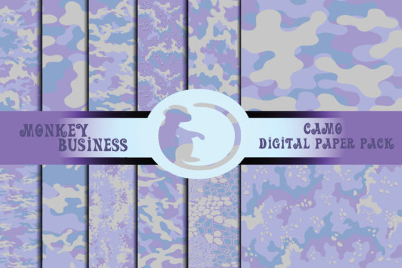 Download Fashionable Camo Digital Paper Pack - Digital paper Collection