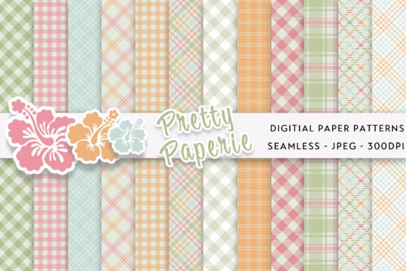 Download 12 Plaid Digital Paper Backgrounds - Digital paper Collection