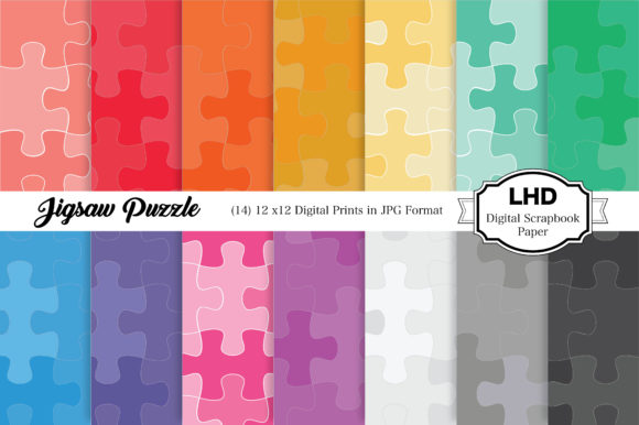 Download Digital Paper Pack - Jigsaw Puzzle - Digital paper Collection