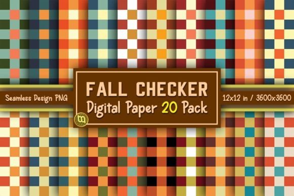 Download Fall Checker Thanksgiving Paper 20 Pack - Paper Collection