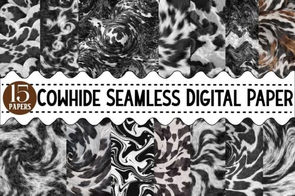 Download Cowhide Seamless Digital Paper Bundle - Digital paper Collection