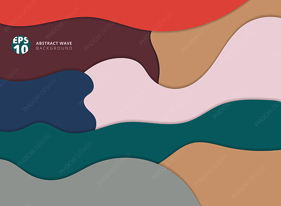 Download Abstract Paper Cut Wave Background - Paper Collection