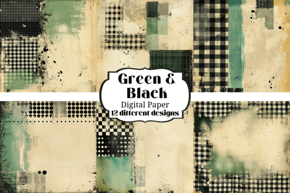 Download Black &amp; Green Abstract Textures Papers - Textures Collection
