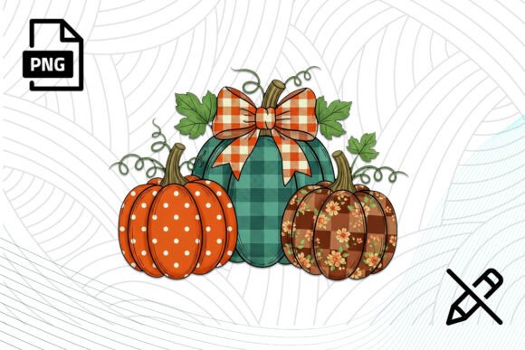 Download Plaid Pumpkin with Bow PNG Clipart - Bow Collection