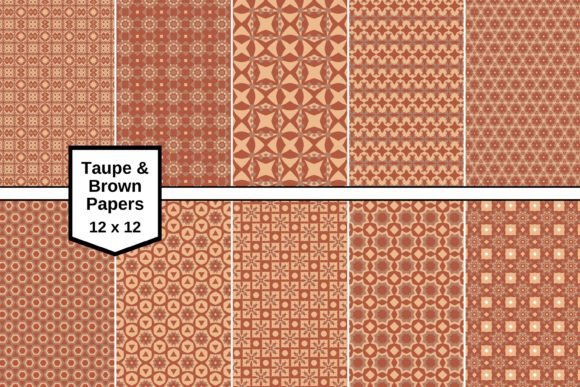 Download Taupe Brown Seamless Pattern Papers (1) - Paper Collection
