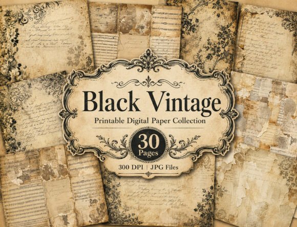 Download Vintage Floral Grunge Papers - Paper Collection