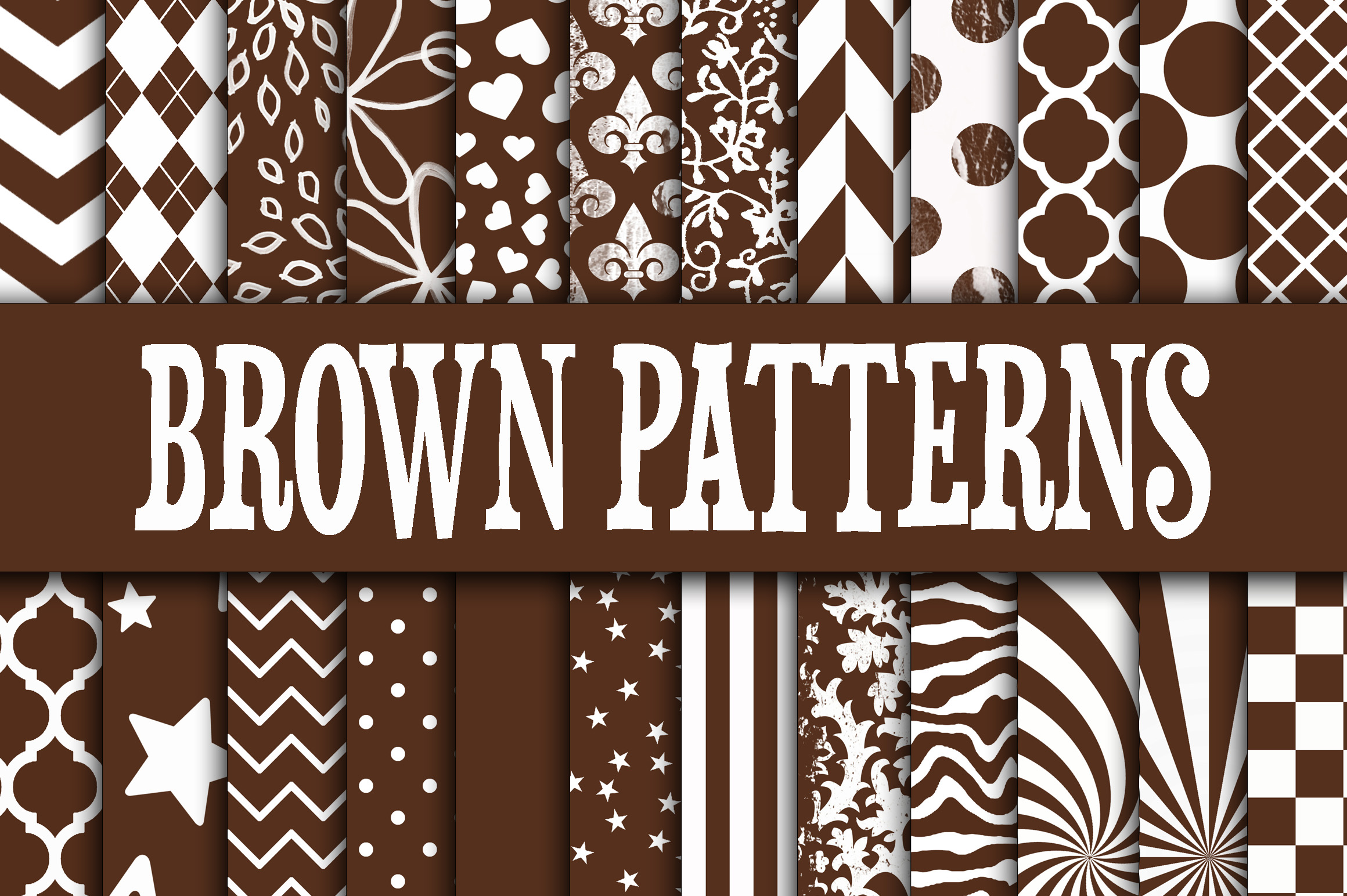 Download Brown Patterns Digital Paper - Digital paper Collection