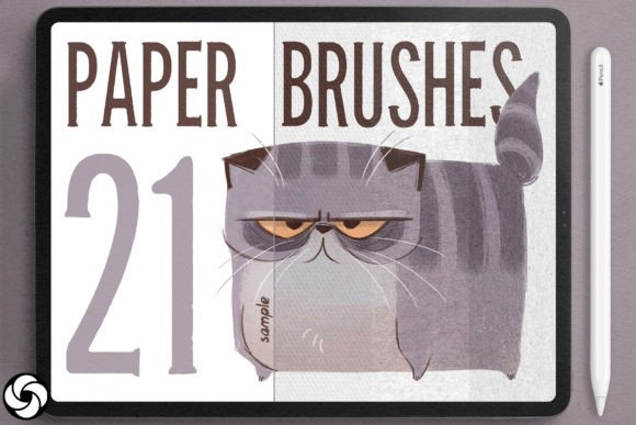 Download 21 Paper Brushes for Procreate - Paper Collection