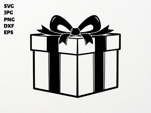 Download Gift Box with Bow SVG for Cricut Clipart - Bow Collection