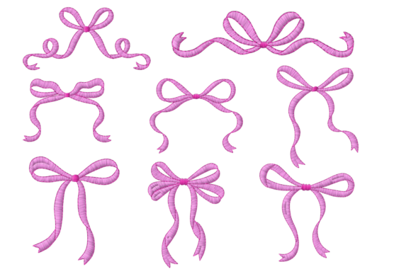 Download Creative Bow Embroidery Bundle - Bow Collection
