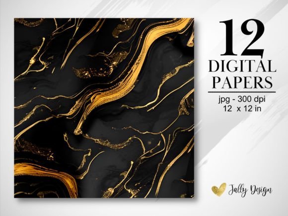 Download Gold and Black Abstract Textures Paper - Textures Collection