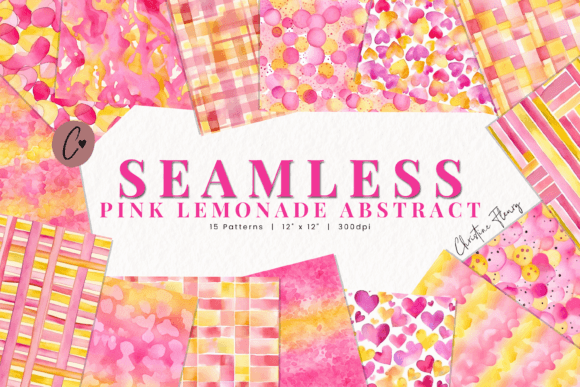 Download Seamless Pink Lemonade Abstract Paper - Paper Collection