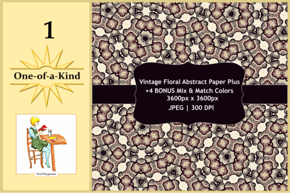 Download Vintage Floral Abstract Paper Plus - Paper Collection