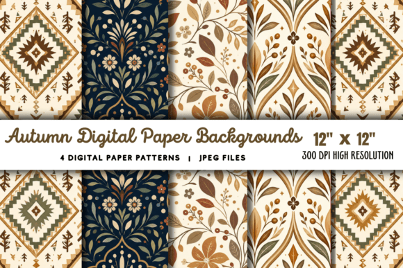 Download Autumn Digital Paper Background 6 - Digital paper Collection