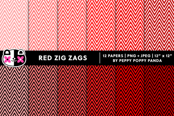 Download Red Zig Zag Chevron Digital Paper - Digital paper Collection