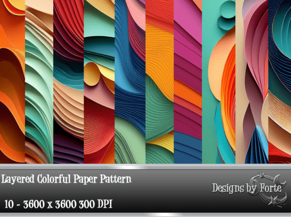 Download Layered Colorful Paper Pattern - Paper Collection