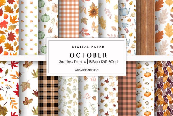 Download Autumn Digital Paper - Digital paper Collection