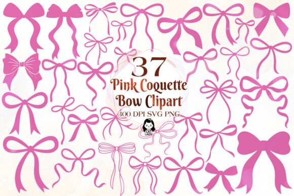 Download Pịnk Coquette Bow Clipart SVG PNG Bundle - Bow Collection