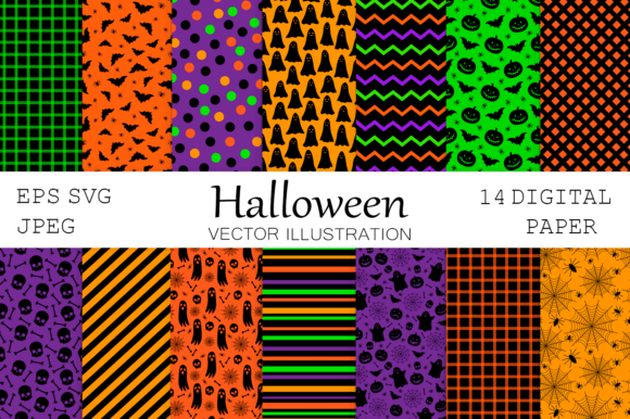 Download Halloween Digital Paper. Abstract Paper - Digital paper Collection