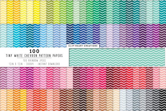 Download 100 Chevron Digital Paper Pack - Digital paper Collection
