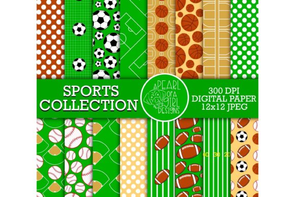 Download Sports Collection Digital Paper - Digital paper Collection
