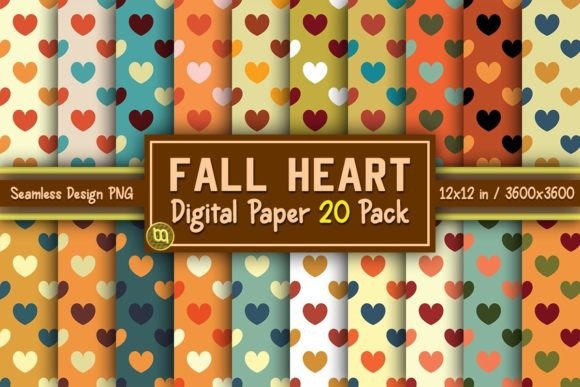 Download Fall Heart Thanksgiving Paper 20 Pack - Paper Collection