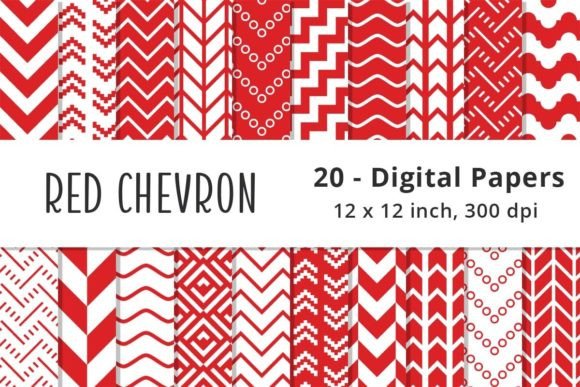 Download Red Chevron Digital Paper Backgrounds - Digital paper Collection