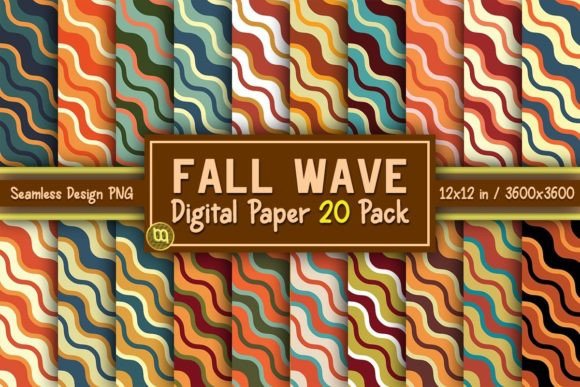 Download Fall Wave Thanksgiving Paper 20 Pack - Paper Collection