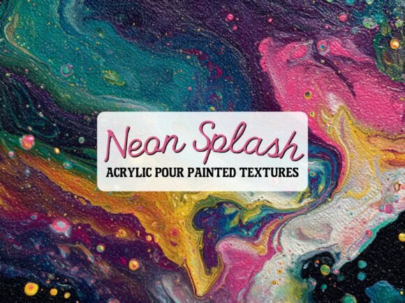 Download Neon Splash Painted Abstract Textures - Textures Collection