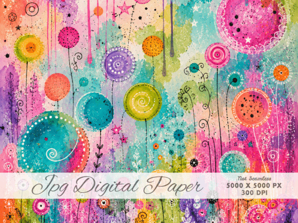 Download Candy Bloom Abstract Digital Paper JPG, - Premium Resources