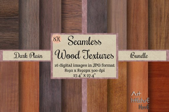Download 16 Seamless Dark Plain Wood Textures 8K - Textures Collection