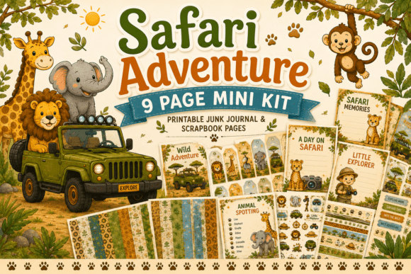 Download Safari Adventure Mini Paper Crafting Kit - Paper Collection