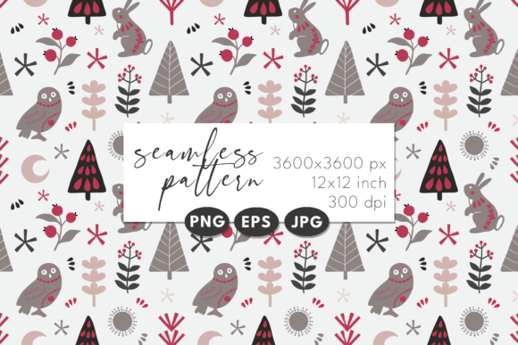 Download Winter Seamless Patterns. Digital Paper - Digital paper Collection