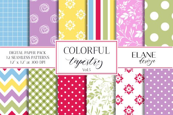Download Kids Party Digital Paper, Colorful Paper - Digital paper Collection